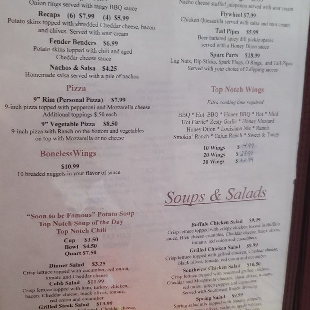 Top Notch Diner - Menu - Diners Near Me - Cortland, Ohio Top Notch Diner - Menu - Diners Near Me - Cortland, Ohio