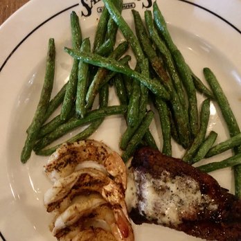 Saltgrass Steak House - Shrimp and steak. Presentation could have been better but delicious. - Steakhouses Near Me - Tyler, Texas Saltgrass Steak House - Shrimp and steak. Presentation could have been better but delicious. - Steakhouses Near Me - Tyler, Texas
