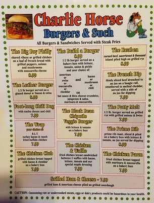 Menu photo 5 Charlie Horse Ocala, FL Menu photo 5 Charlie Horse Ocala, FL