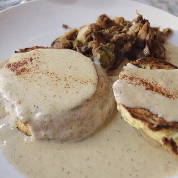 Aurora - biscuits and gravy with potato hash - Coffee & Tea Near Me - Oklahoma City, Oklahoma Aurora - biscuits and gravy with potato hash - Coffee & Tea Near Me - Oklahoma City, Oklahoma