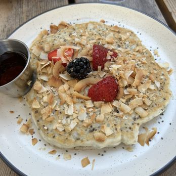 Dish Society - Single Gluten Free Pancake (GF!) - Southern Near Me - Austin, Texas Dish Society - Single Gluten Free Pancake (GF!) - Southern Near Me - Austin, Texas