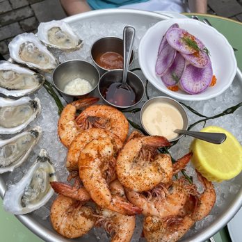 The Ordinary - Sea Cloud oysters, peel and eat shrimp and smoked mackerel pate - Seafood Near Me - Charleston, South Carolina The Ordinary - Sea Cloud oysters, peel and eat shrimp and smoked mackerel pate - Seafood Near Me - Charleston, South Carolina