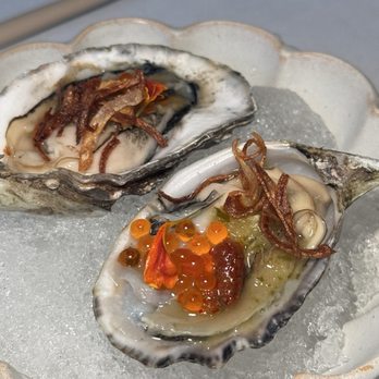 Hed Nyc - thai style oyster with chili jam and ikura - Thai Near Me - New York, New York Hed Nyc - thai style oyster with chili jam and ikura - Thai Near Me - New York, New York