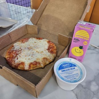 Catch Air - Personal cheese pizza, juice box (fruit punch only) and ice cream cup combo $8. - Indoor Playcenter Near Me - Massapequa, New York Catch Air - Personal cheese pizza, juice box (fruit punch only) and ice cream cup combo $8. - Indoor Playcenter Near Me - Massapequa, New York
