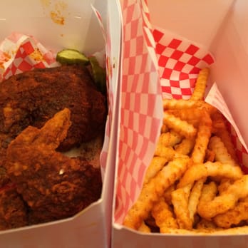 Howlin' Ray's - Mild Dark with Fries. They threw in an extra wing to go with the leg, thigh and pickles. - Southern Near Me - Los Angeles, California Howlin' Ray's - Mild Dark with Fries. They threw in an extra wing to go with the leg, thigh and pickles. - Southern Near Me - Los Angeles, California