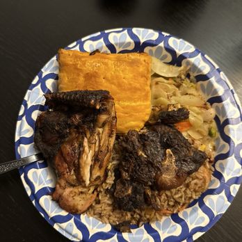 The Jerk Pit - Jerk Chicken, rice, cabbage, oxtail and meat patty - Caribbean Near Me - College Park, Maryland The Jerk Pit - Jerk Chicken, rice, cabbage, oxtail and meat patty - Caribbean Near Me - College Park, Maryland