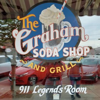 Graham Soda Shop & Grill - Outside logo - American Near Me - Graham, North Carolina