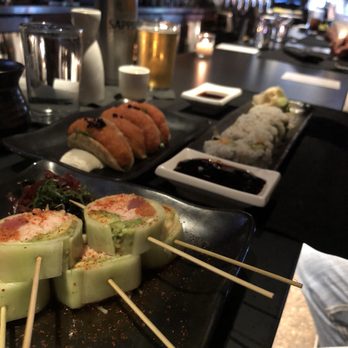 Ronin Sushi - Some happy hour choices. KAKUCUMBER and I can't remember the rest. - Japanese Near Me - Royal Oak, Michigan Ronin Sushi - Some happy hour choices. KAKUCUMBER and I can't remember the rest. - Japanese Near Me - Royal Oak, Michigan