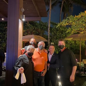 Ocean Grill - me with the wonderful crew. - Mediterranean Near Me - Miami Beach, Florida