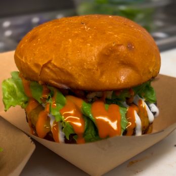 The Rolling Stoves - Buttery Buffalo Burger - Food Trucks Near Me The Rolling Stoves - Buttery Buffalo Burger - Food Trucks Near Me