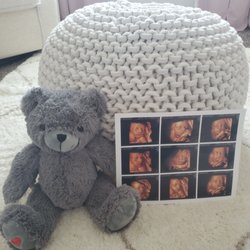 Ponte Vedra Ultrasound - Our 3D/4D images and the sweet heartbeat bear we received as a part of one of the packages- highly recommend!