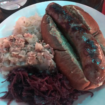 Hofheimer Rooftop - Bratwurst plate special for Oktoberfest - Bars Near Me - Richmond, Virginia Hofheimer Rooftop - Bratwurst plate special for Oktoberfest - Bars Near Me - Richmond, Virginia