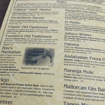 Columbia Restaurant - Menu - Spanish Near Me - Celebration, Florida Columbia Restaurant - Menu - Spanish Near Me - Celebration, Florida