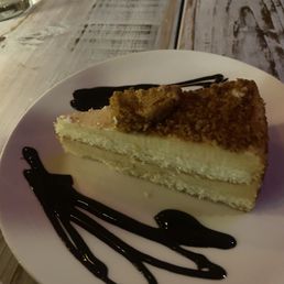 This is an amaretto cake we had for dessert. Light and outstanding. A must try.