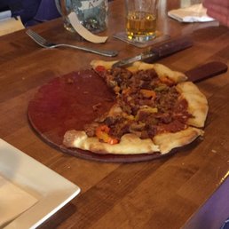 My friend had the Meat pizza which was $5 off (Thursday) looked and tasted great. My friend had the Meat pizza which was $5 off (Thursday) looked and tasted great.