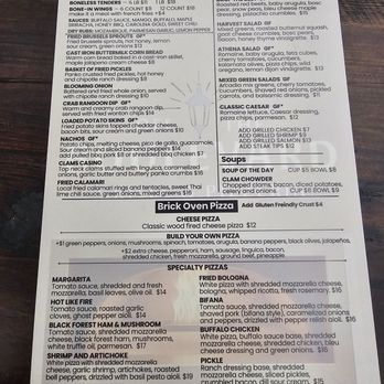 Off The Boulevard - Menu Front - Pizza Near Me - New Bedford, Massachusetts