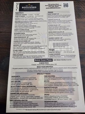 Menu photo 3 Off The Boulevard New Bedford, MA