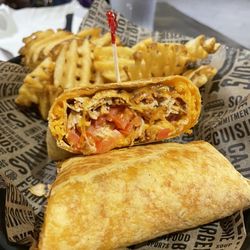 Walk-On's Sports Bistreaux - Purdue Restaurant - Buffalo chicken wrap (was supposed to be no tomato)