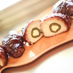 MWS Catering LLC - The Choink, cream cheese stuffed jalapeño wrapped in chicken breast wrapped in bacon