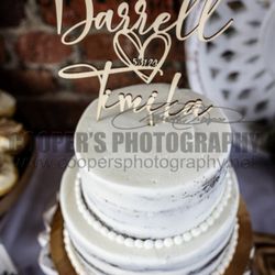 Harris Teeter - 2 tier half naked cake