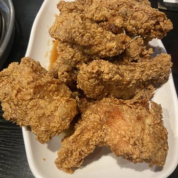 Myungin Dumplings - 19. Soy Garlic Fried Chicken - Half - Korean Near Me - Northridge, California Myungin Dumplings - 19. Soy Garlic Fried Chicken - Half - Korean Near Me - Northridge, California
