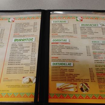 Taqueria Los Comales 3 - Menu inside page 2 and 3 - Mexican Near Me - Chicago, Illinois Taqueria Los Comales 3 - Menu inside page 2 and 3 - Mexican Near Me - Chicago, Illinois