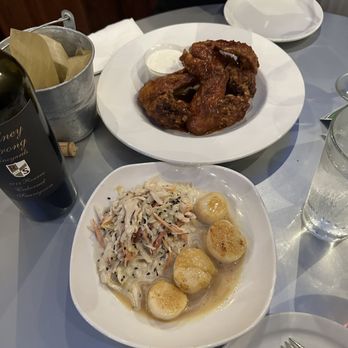 Phil's Bar & Grille - Sake Seared Sea Scallops and Broasted Wings - New American Near Me - Saugatuck, Michigan Phil's Bar & Grille - Sake Seared Sea Scallops and Broasted Wings - New American Near Me - Saugatuck, Michigan