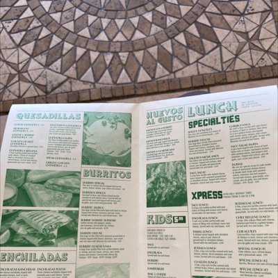 Menu photo 2 Mazatlan Mexican Restaurant Joelton, TN