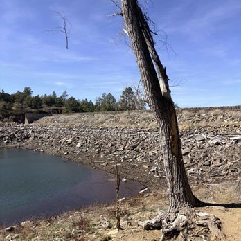 Lynx Lake - Path by the dam - Lakes Near Me - Prescott, Arizona Lynx Lake - Path by the dam - Lakes Near Me - Prescott, Arizona