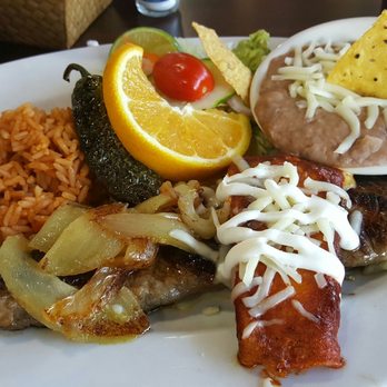Brother's Mexican Grill - Steak meal - steak was tough, greasy, and fatty. - Mexican Near Me - Hillside, Illinois