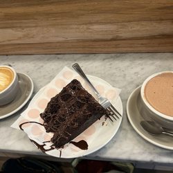 Mrs Potts Chocolate House - Americano, Matilda cake and 100% original hot chocolate.