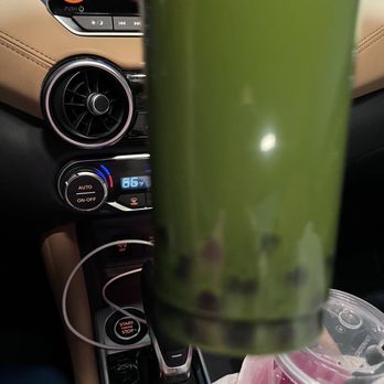 Loose Leaf Boba Co - Matcha americano with boba - Bubble Tea Near Me - Los Angeles, California