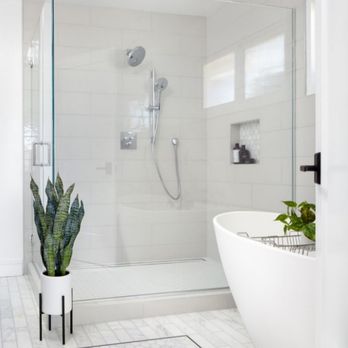 Macabi Builders - a bathroom with a tub and shower - General Contractors Near Me - Sherman Oaks, California