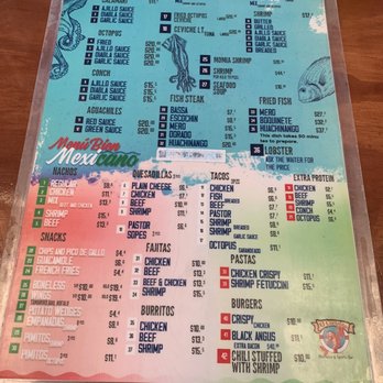 El Coctelito - Menu - Seafood Near Me - Cozumel, ROO El Coctelito - Menu - Seafood Near Me - Cozumel, ROO
