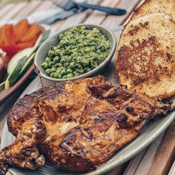 Nando's Peri-Peri - Half chicken m, with Macho Peas and Garlic Bread - South African Near Me - Oakbrook, Illinois Nando's Peri-Peri - Half chicken m, with Macho Peas and Garlic Bread - South African Near Me - Oakbrook, Illinois