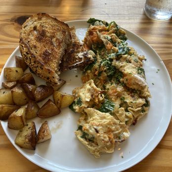 Prelude Breakfast Bar - Scrambled eggs with spinach, ham, & cheese. - Breakfast & Brunch Near Me - Fayetteville, Arkansas