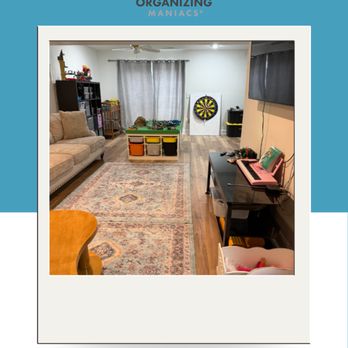 Organizing Maniacs - Organized Living Room - Home Organization Near Me - Tysons Corner, Virginia Organizing Maniacs - Organized Living Room - Home Organization Near Me - Tysons Corner, Virginia