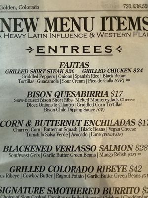 Menu photo 3 Buffalo Rose Golden, CO Menu photo 3 Buffalo Rose Golden, CO
