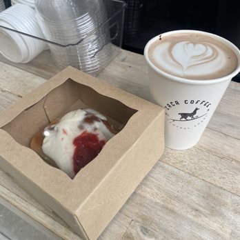 Zaca Coffee Trailer - Strawberry roll and hot chocolate! - Coffee & Tea Near Me - Santa Barbara, California