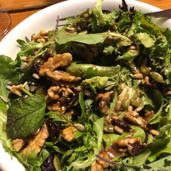 Schilling Beer - Housegreens with balsamic maple dressing - Pizza Near Me - Littleton, New Hampshire