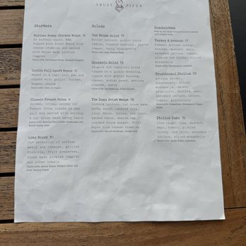 Truly Pizza - Menu - Pizza Near Me - Dana Point, California Truly Pizza - Menu - Pizza Near Me - Dana Point, California