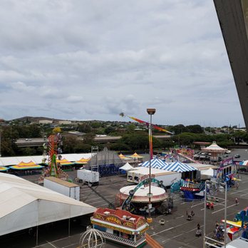 50th State Fair - Fair Grounds from a top of Ferris Wheel - Festivals Near Me - Honolulu, Hawaii