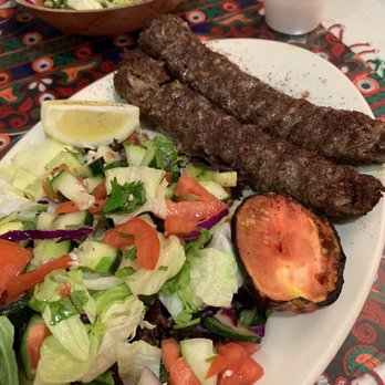 Khyber Pass Kabob - Challow Kabob Beef (Koobidah) Salad - Afghan Near Me - Dublin, California Khyber Pass Kabob - Challow Kabob Beef (Koobidah) Salad - Afghan Near Me - Dublin, California