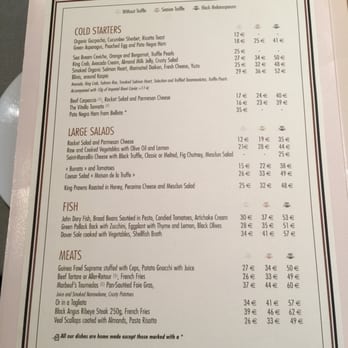 La Maison de la Truffe - Menu - French Near Me - Paris, 75 La Maison de la Truffe - Menu - French Near Me - Paris, 75