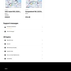 Uber Amsterdam - Uber charged me or a ride  I did not take, and when calling the driver he claimed the people got in wrong car, not that he picked up wrong