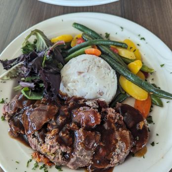 Chena's Alaskan Grill - Elk Meatloaf - American Near Me - Fairbanks, Alaska Chena's Alaskan Grill - Elk Meatloaf - American Near Me - Fairbanks, Alaska