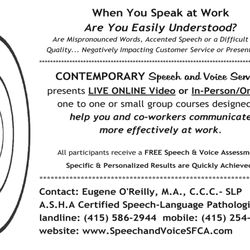 Contemporary Speech and Voice Services