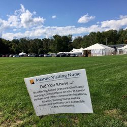 J. Malcolm Belcher Fairgrounds - Sept 2022, volunteers setting up for Visiting Nurse rummage sale