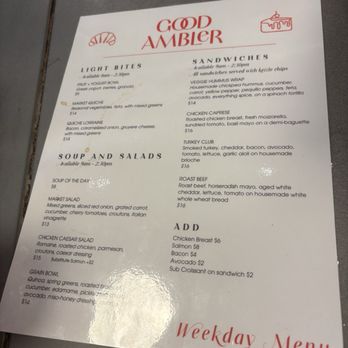 Good Ambler - Menu - Cafes Near Me - Chicago, Illinois