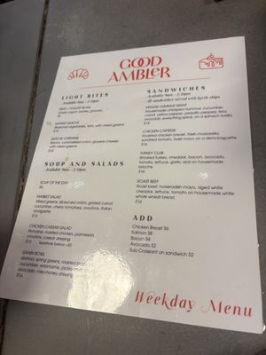 Menu photo 4 Good Ambler Chicago, IL